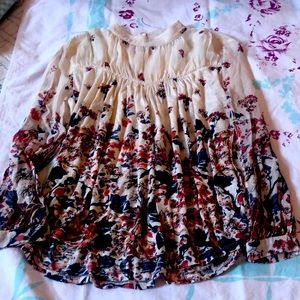 Lucky brand long sleeve blouse XS